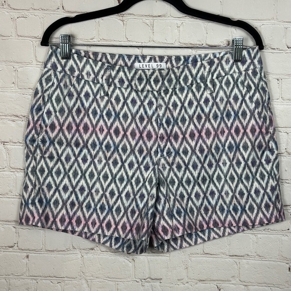 Level 99‎ Women's Linen Blend chino 4.5" shorts, sz 30, EUC - Picture 1 of 5